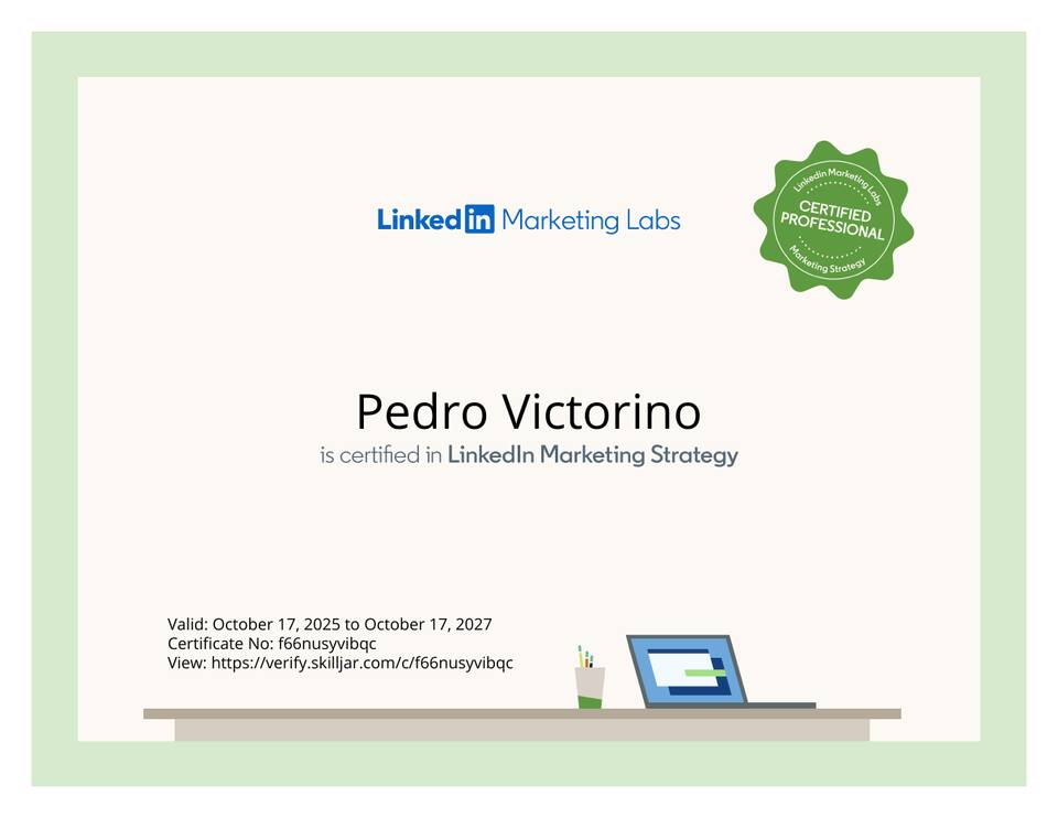 Certificado LinkedIn Marketing Strategy